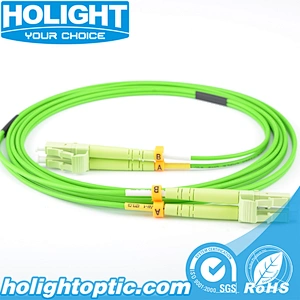 LC UPC to LC UPC OM5 Duplex 2.0mm fiber optic patch cable