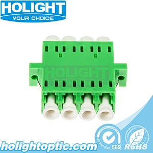 LC/APC to LC/APC Quad Single Mode Fiber Optic Adapter