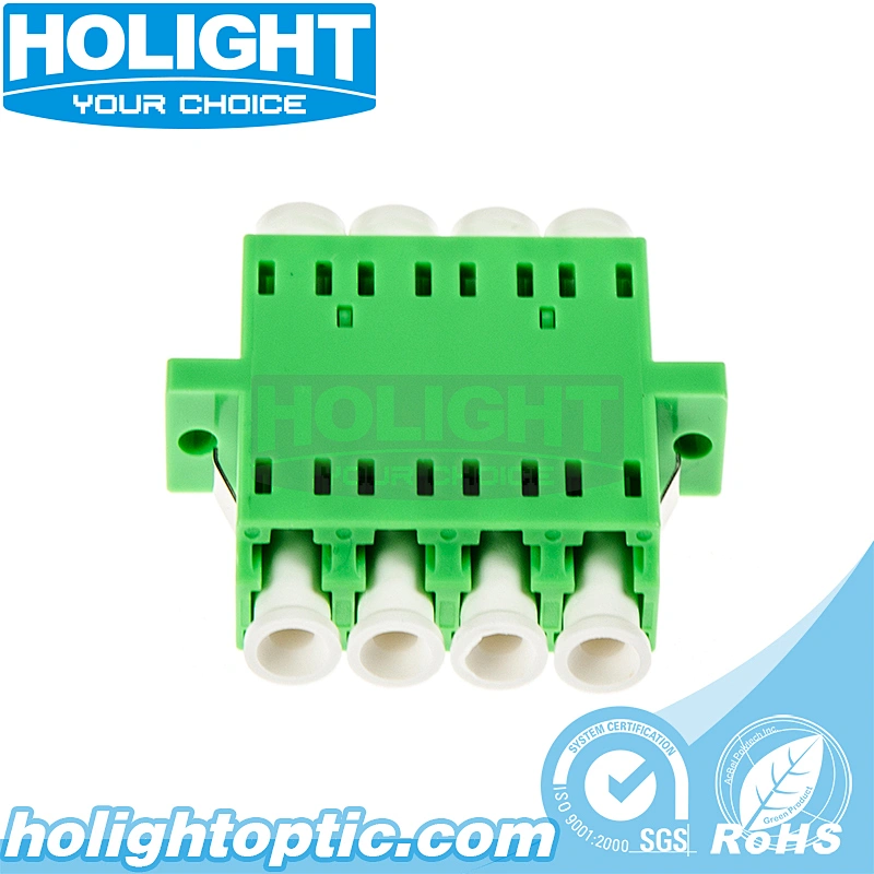 LC/APC to LC/APC Quad Single Mode Fiber Optic Adapter