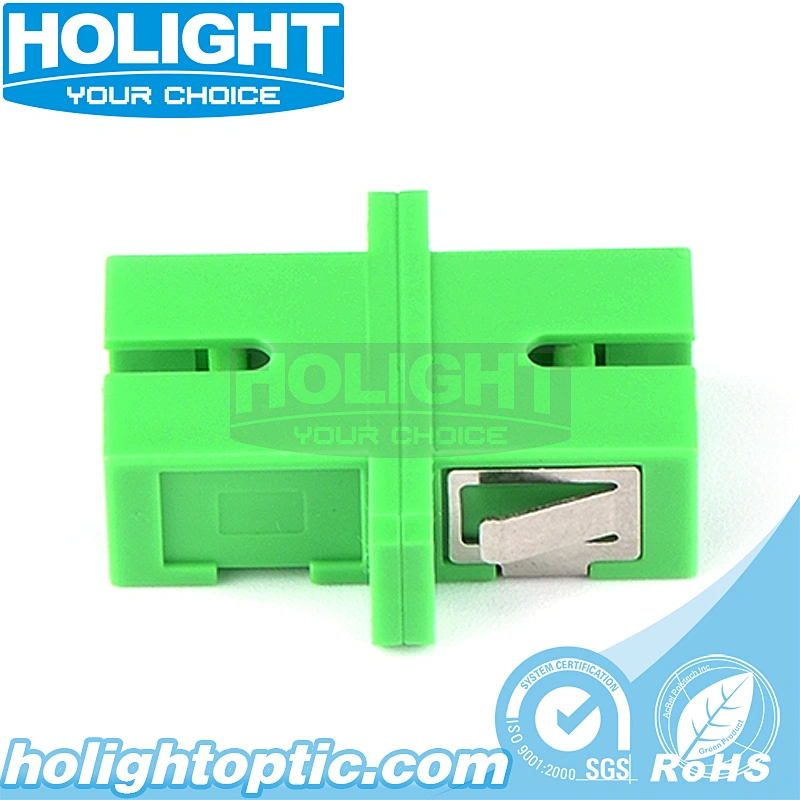 SC/APC to SC/APC Simplex Single Mode Fiber Optic Adapter