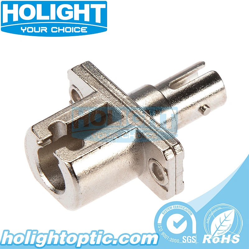 Hybrid Adapter LC/PC to ST/PC Singlemode Simplex Metal Type for Fiber Optic