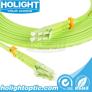LC UPC to LC UPC OM5 Duplex 3.0mm fiber optic patch cable