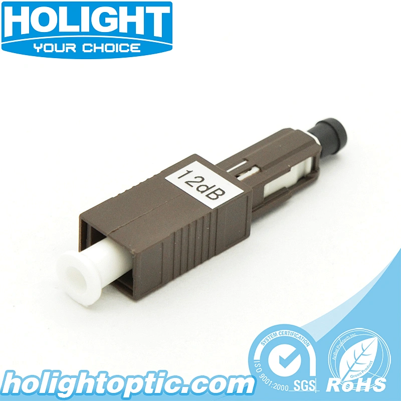Plug-in Fiber Optic Attenuator MU/UPC Male to Female Brown