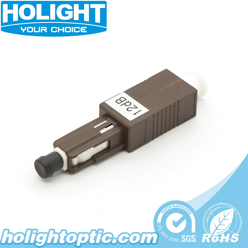 Plug-in Fiber Optic Attenuator MU/UPC Male to Female Brown