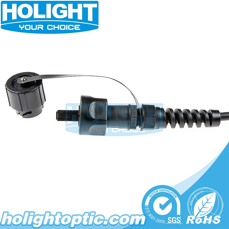 Armoured 24Fibers ODVA MPO-ODVA MPO OM4 φ7.0mm Patch cable
