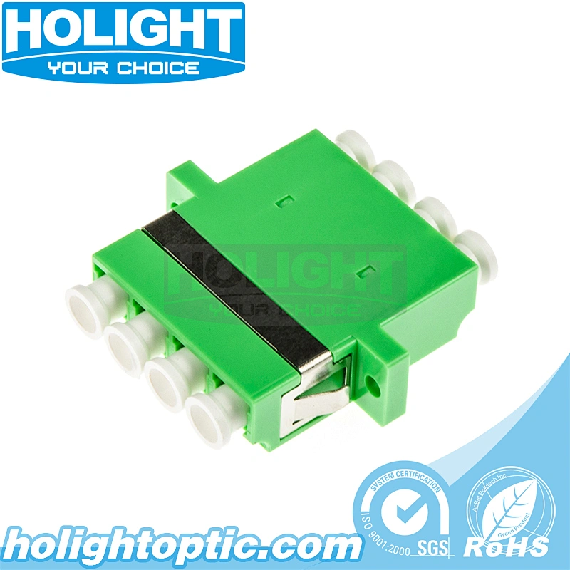 LC/APC to LC/APC Quad Single Mode Fiber Optic Adapter