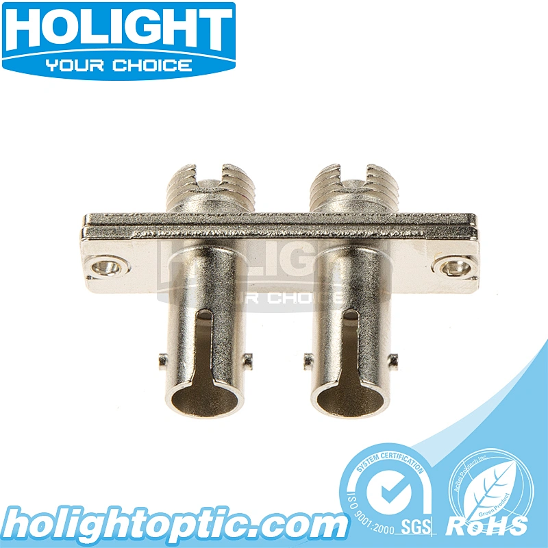 Hybrid Adapter FC/PC to ST/PC Singlemode Duplex Metal Type for Fiber Optic