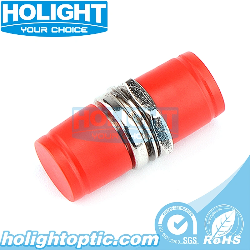 FC/PC to FC/PC Simplex Single Mode Fiber Optic Adapter no Flange