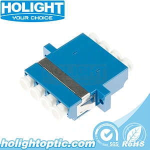 LC/PC to LC/PC Quad Single Mode Fiber Optic Adapter
