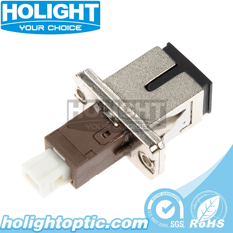 MU/PC to SC/PC Single Mode Simplex Fiber Optic Adapter