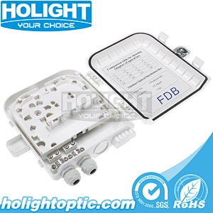 HTB8014W 8 Core IP65 Indoor and Outdoor Fiber Optic Terminal Box Enclosure
