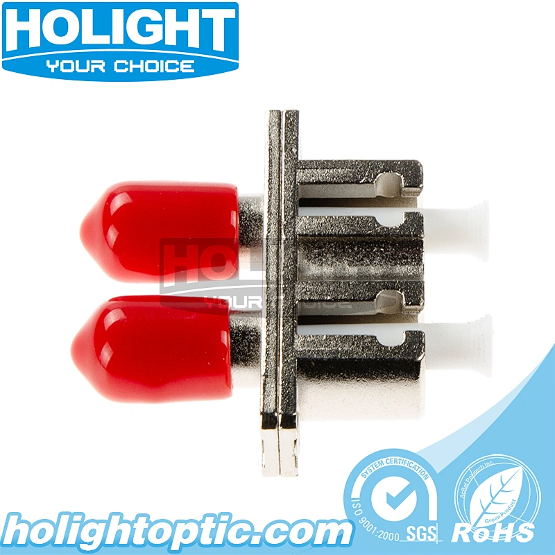 Hybrid Adapter LC/PC to ST/PC Singlemode Duplex Metal Type for Fiber Optic