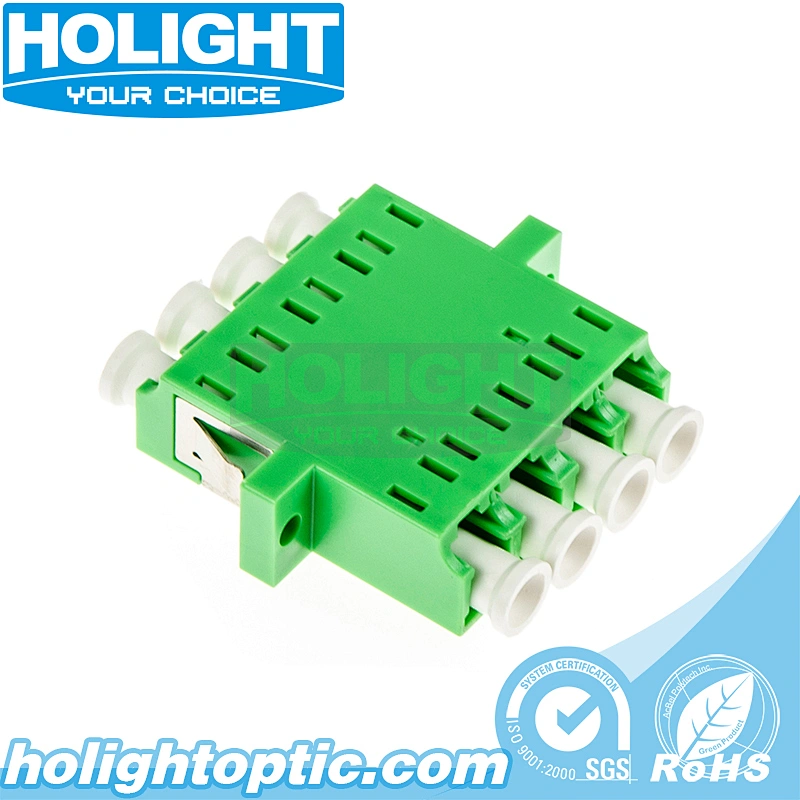 LC/APC to LC/APC Quad Single Mode Fiber Optic Adapter