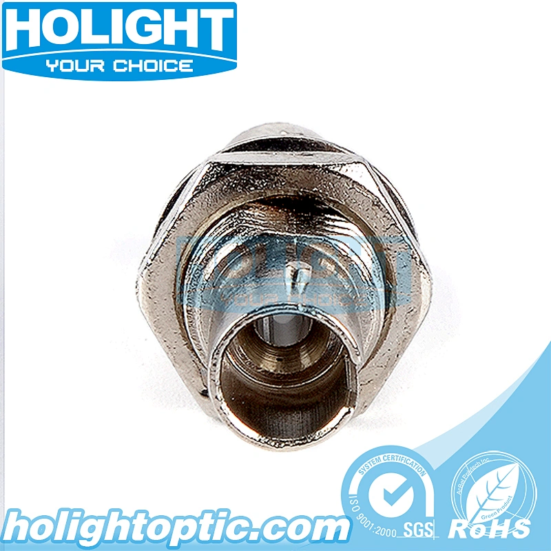 ST/PC to ST/PC Simplex Single Mode Fiber Optic Adapter no Flange