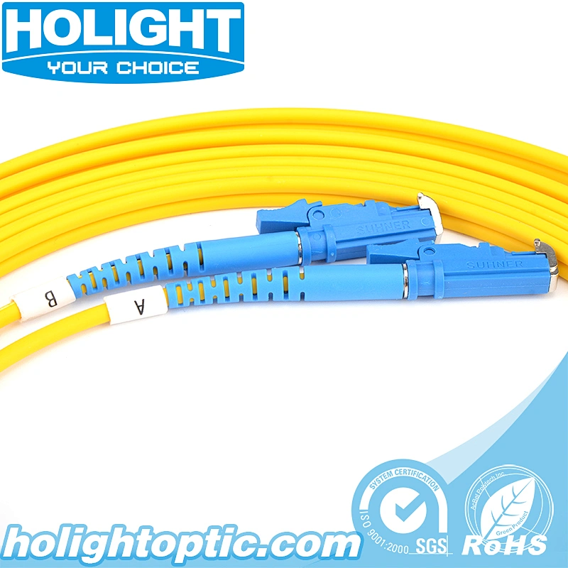E2000 UPC to E2000 UPC Single mode Duplex 3.0mm fiber optic patch cable