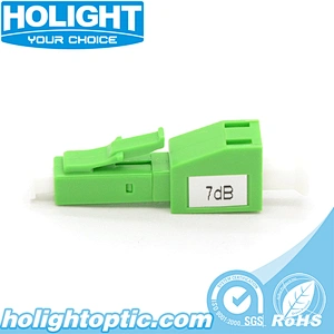 Plug-in Fiber Optic Attenuator LC/APC Male to Female Green
