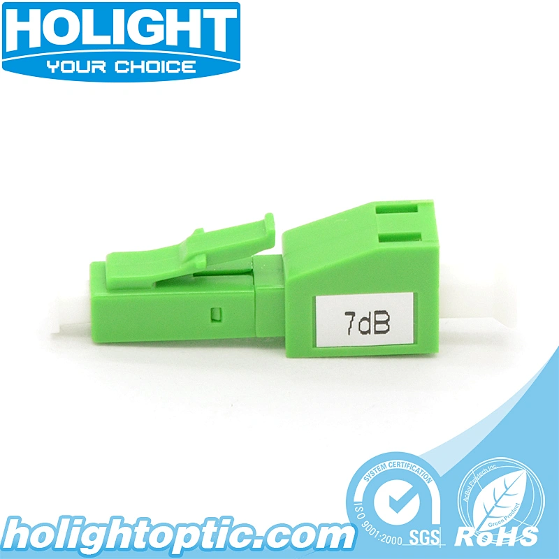 Plug-in Fiber Optic Attenuator LC/APC Male to Female Green