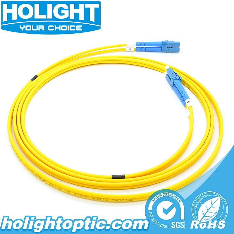LC UPC to LC UPC Single mode Duplex 3.0mm fiber optic patch cable