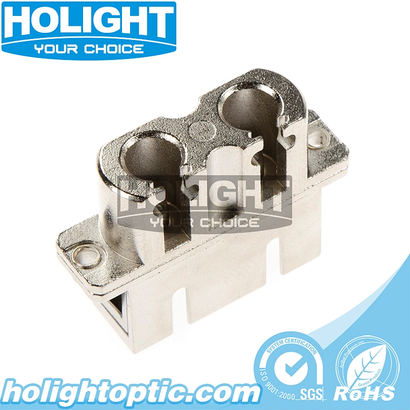 Hybrid Adapter LC/PC to SC/PC Singlemode Duplex Metal Type for Fiber Optic