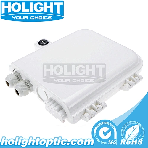 HTB8014W 8 Core IP65 Indoor and Outdoor Fiber Optic Terminal Box Enclosure
