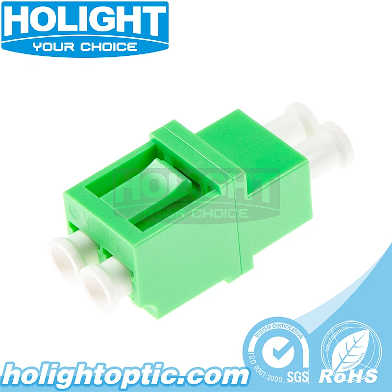 LC/APC to LC/APC Duplex Single Mode Fiber Optic Adapter - Low Profile Type
