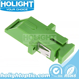 Swing Shutter SC/APC Simplex Single Mode Adapter with Flange