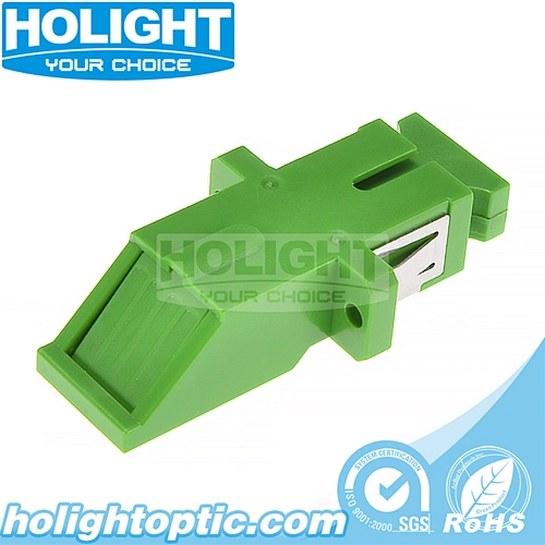Swing Shutter SC/APC Simplex Single Mode Adapter with Flange
