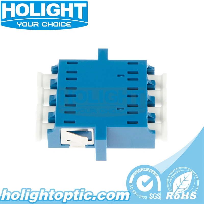 LC/PC to LC/PC Quad Single Mode Fiber Optic Adapter