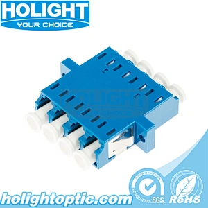 LC/PC to LC/PC Quad Single Mode Fiber Optic Adapter