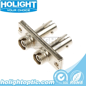 Hybrid Adapter FC/PC to ST/PC Singlemode Duplex Metal Type for Fiber Optic