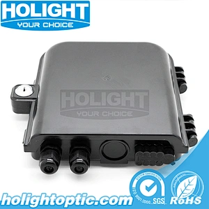 HTB8014B 8 Core IP65 Indoor and Outdoor Fiber Optic Terminal Box for FTTx Application