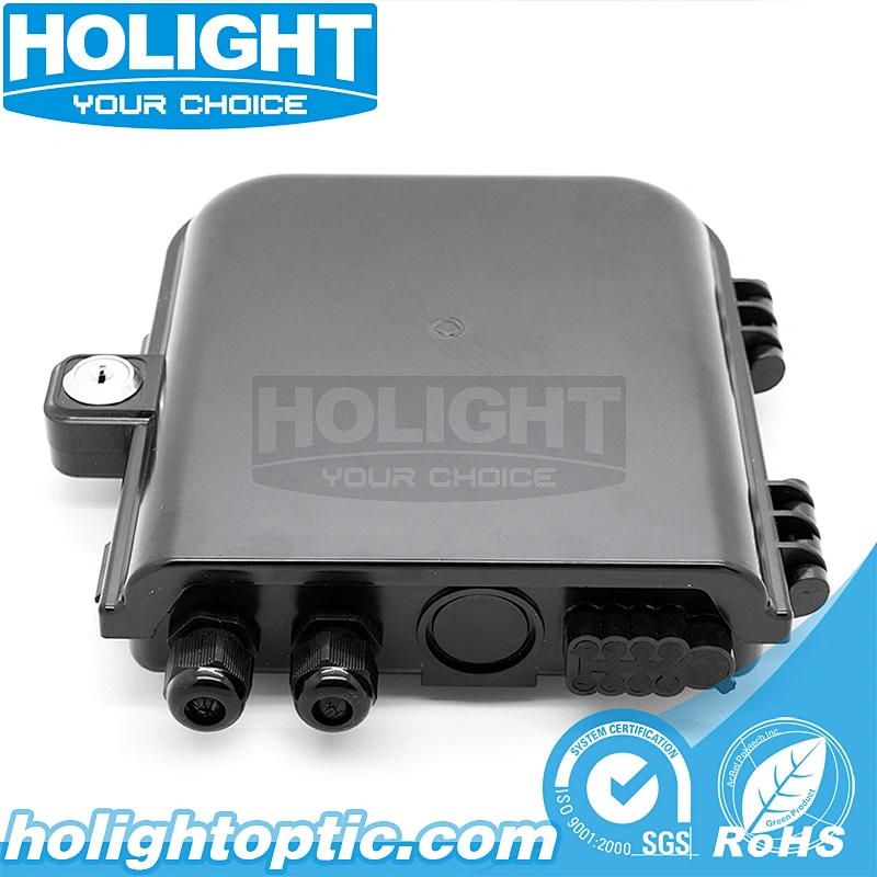 HTB8014B 8 Core IP65 Indoor and Outdoor Fiber Optic Terminal Box for FTTx Application