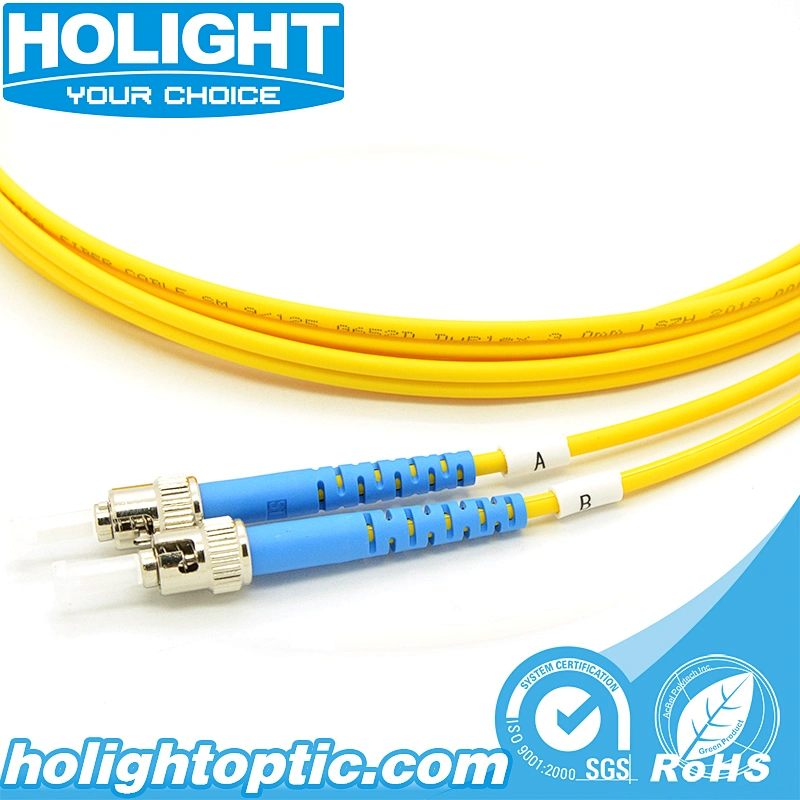 ST UPC to ST UPC Single mode Duplex 3.0mm fiber optic patch cable