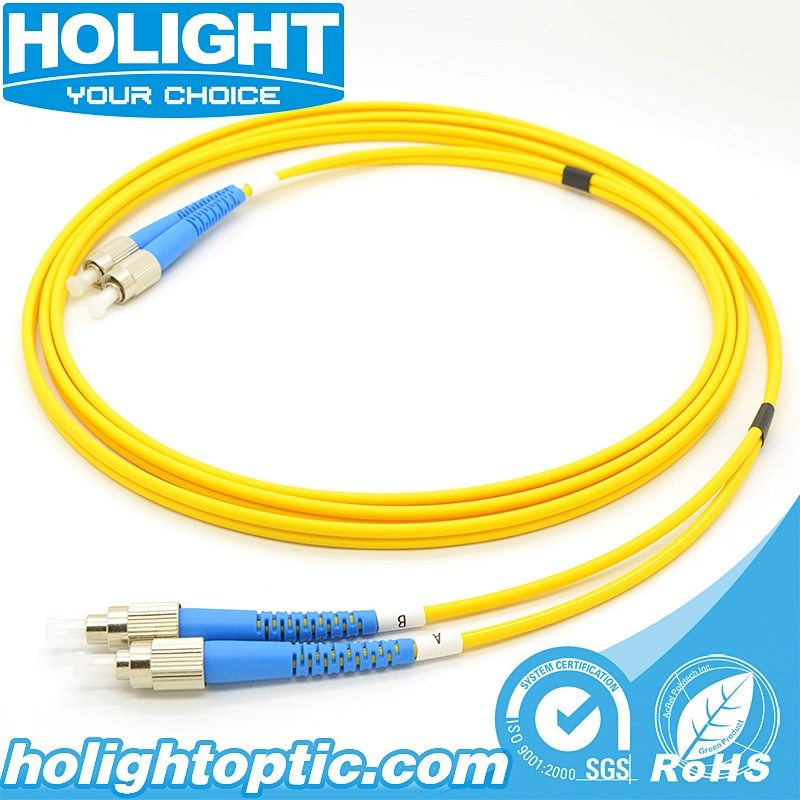 FC UPC to FC UPC Single mode Duplex 3.0mm fiber optic patch cable