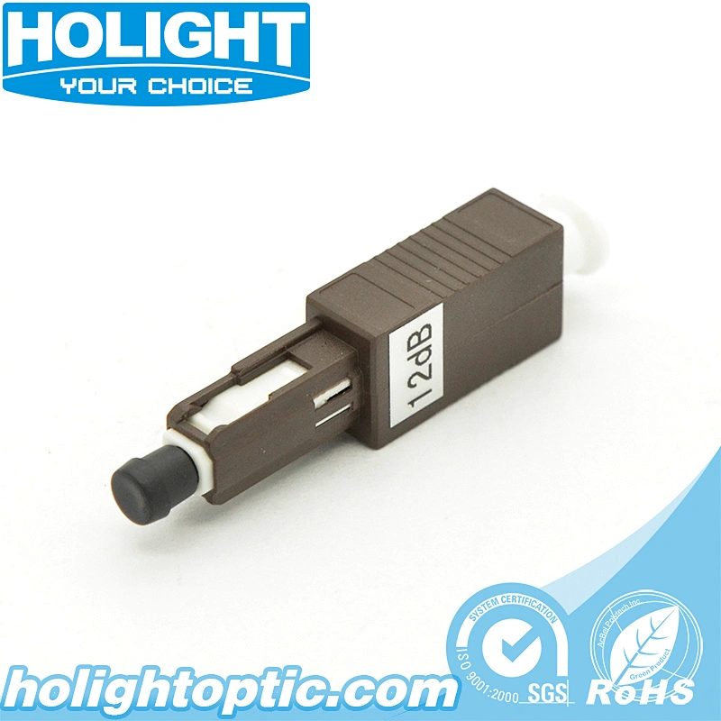 Plug-in Fiber Optic Attenuator MU/UPC Male to Female Brown