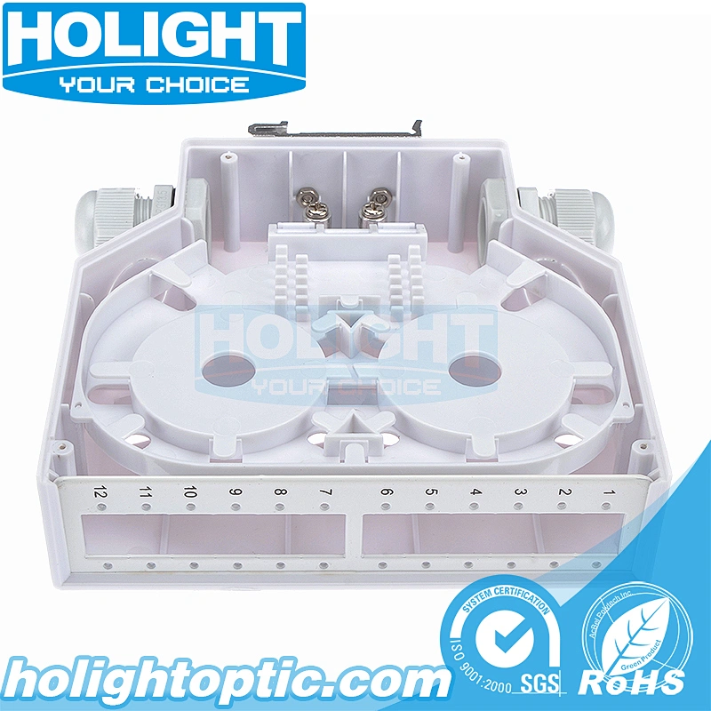 12 Core DIN Rail Mounted Terminal Box for Fiber Optic