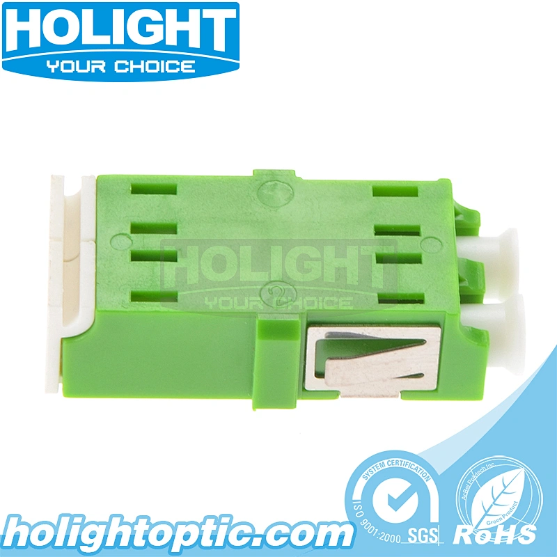LC/APC to LC/APC Inner Shutter optical cable adapter Duplex without flange/with Y-shaped dust cap