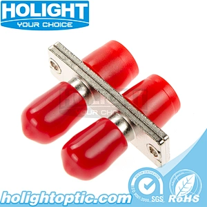 Hybrid Adapter FC/PC to ST/PC Singlemode Duplex Metal Type for Fiber Optic