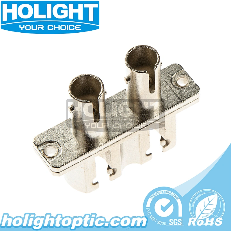 Hybrid Adapter LC/PC to ST/PC Singlemode Duplex Metal Type for Fiber Optic