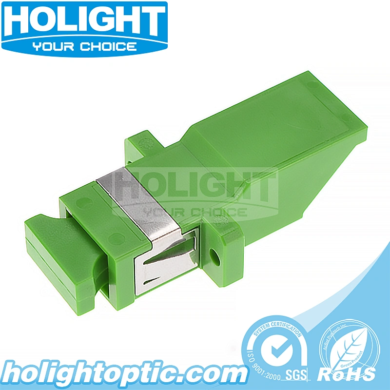 Swing Shutter SC/APC Simplex Single Mode Adapter with Flange