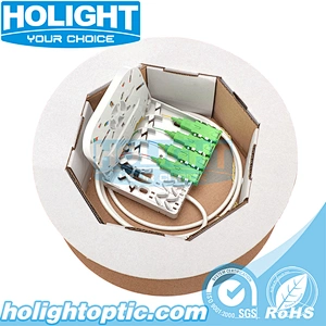 Fully Loaded 4 Ports Fiber Optic Face Plate for Indoor Application