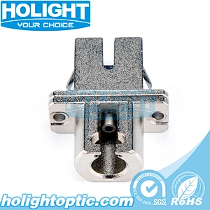 Hybrid Adapter LC/PC to SC/PC Singlemode Simplex Metal Type for Fiber Optic