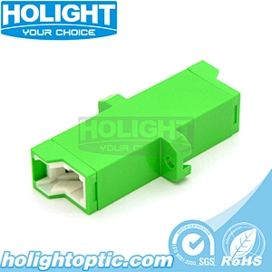 E2000/APC Simplex Single Mode Green Optical Adapter