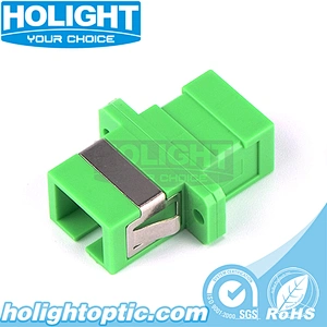 SC/APC to SC/APC Simplex Single Mode Fiber Optic Adapter