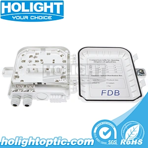 HTB8014W 8 Core IP65 Indoor and Outdoor Fiber Optic Terminal Box Enclosure