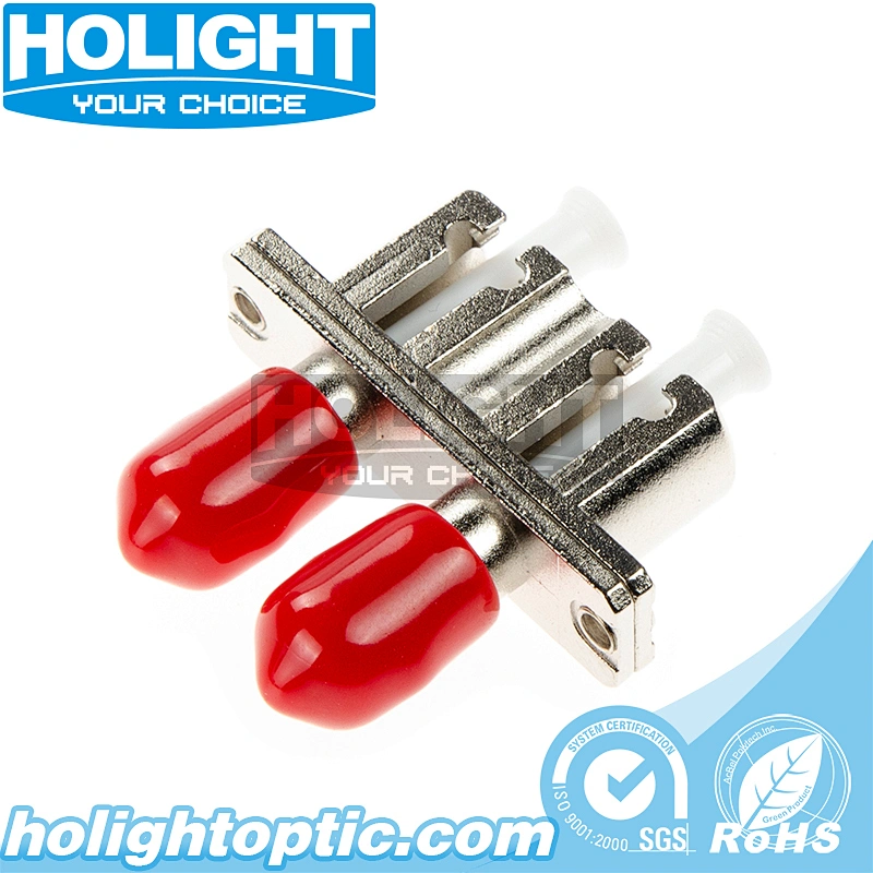 Hybrid Adapter LC/PC to ST/PC Singlemode Duplex Metal Type for Fiber Optic