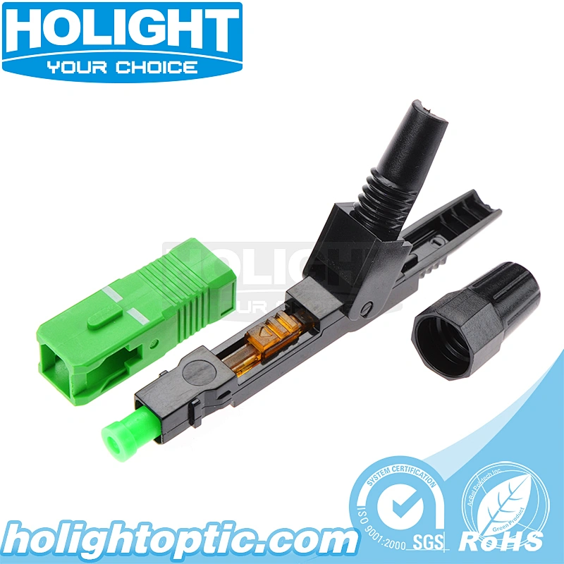 SC/APC Pre-polished Ferrule Single Mode Fast Connector
