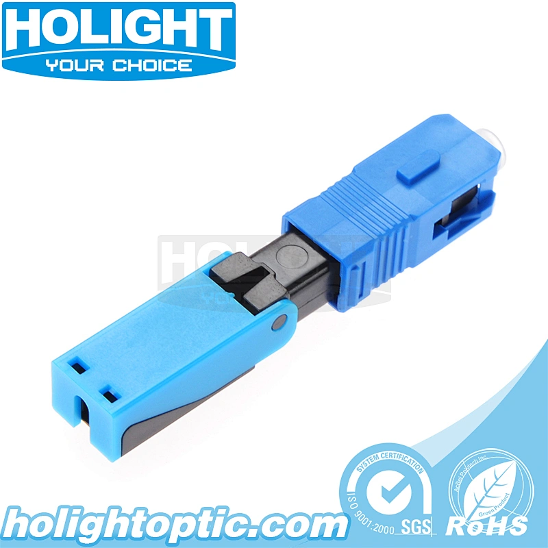 SC/UPC Pre-polished Ferrule Single Mode Blue Fast Connector