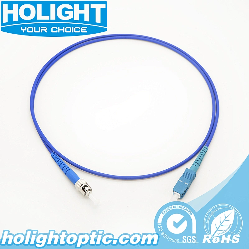 SC UPC to ST UPC Single mode Simplex 3.0mm fiber optic patch cable