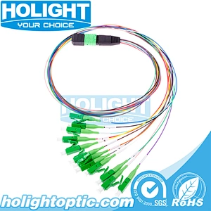 12 Core MPO/APC to LC/APC Single Mode Ribbon Fiber Optic Patch Cable